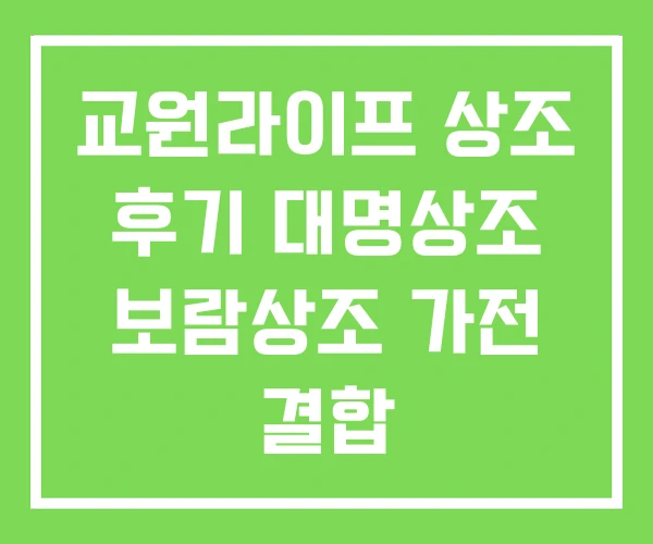교원라이프 상조 후기 대명상조 보람상조 가전 결합 교원라이프 상조 후기 대명상조 보람상조 가전 결합