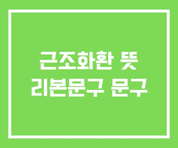 근조화환 뜻 리본문구 문구