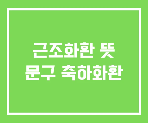 근조화환 뜻 문구 축하화환