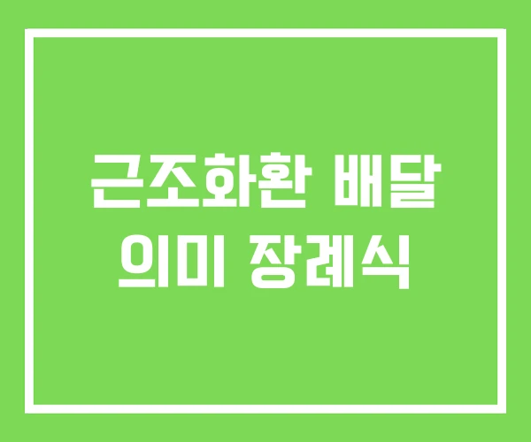근조화환 배달 의미 장례식 근조화환 배달 의미 장례식