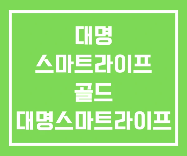 대명 스마트라이프 골드 대명스마트라이프