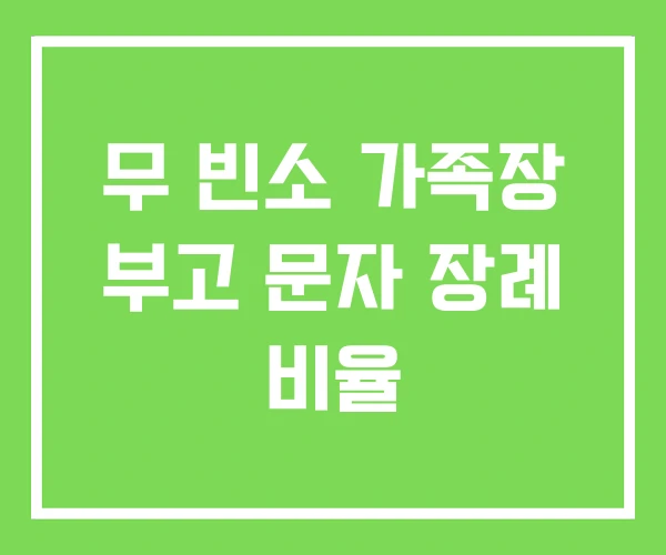 무 빈소 가족장 부고 문자 장례 비율 무 빈소 가족장 부고 문자 장례 비율
