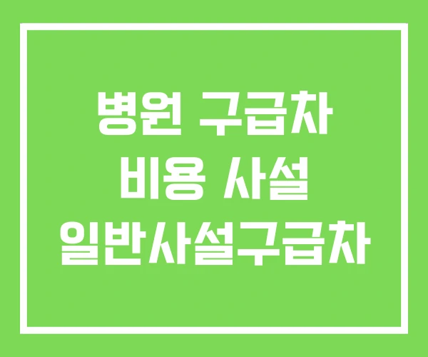 병원 구급차 비용 사설 일반사설구급차 병원 구급차 비용 사설 일반사설구급차