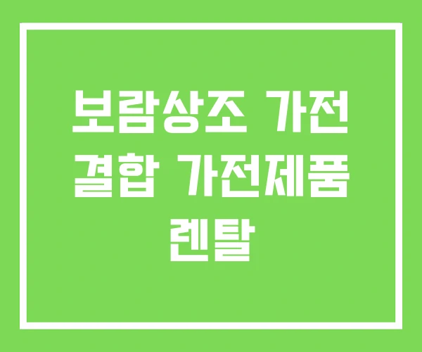 보람상조 가전 결합 가전제품 렌탈 보람상조 가전 결합 가전제품 렌탈