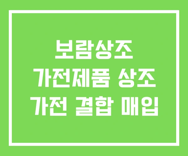 보람상조 가전제품 상조 가전 결합 매입 보람상조 가전제품 상조 가전 결합 매입