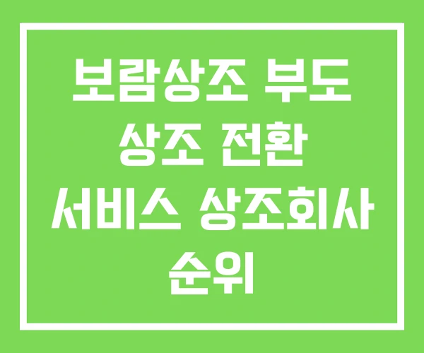보람상조 부도 상조 전환 서비스 상조회사 순위