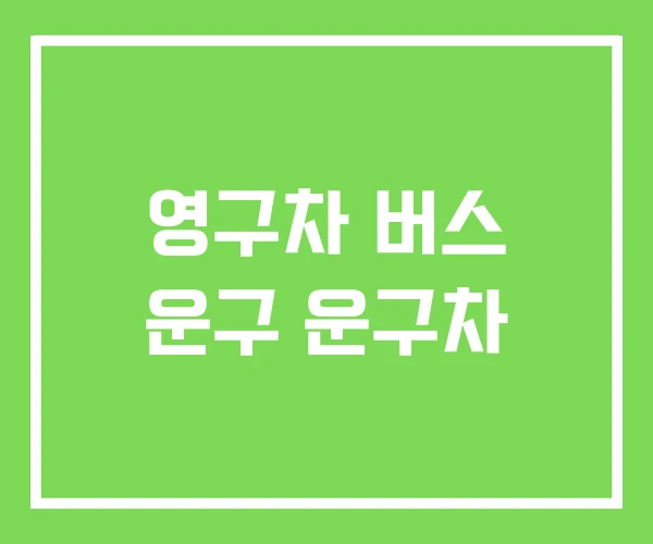 영구차 버스 운구 운구차
