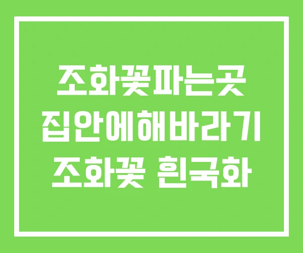 조화꽃파는곳 집안에해바라기 조화꽃 흰국화