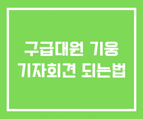 구급대원 기웅 기자회견 되는법 구급대원 기웅 기자회견 되는법