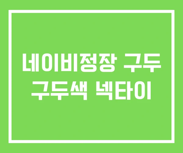 네이비정장 구두 구두색 넥타이