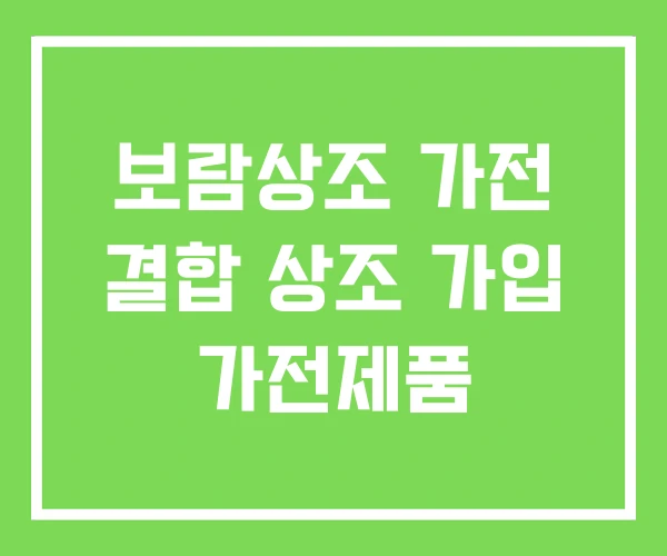 보람상조 가전 결합 상조 가입 가전제품 보람상조 가전 결합 상조 가입 가전제품