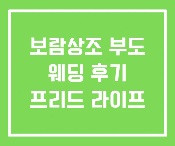 보람상조 부도 웨딩 후기 프리드 라이프 보람상조 부도 웨딩 후기 프리드 라이프
