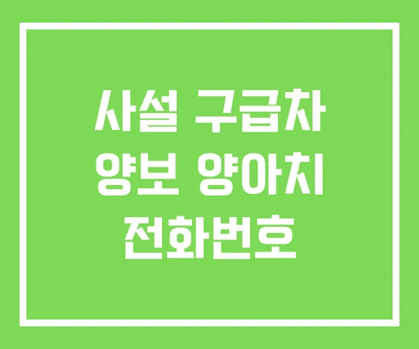 사설 구급차 양보 양아치 전화번호 사설 구급차 양보 양아치 전화번호