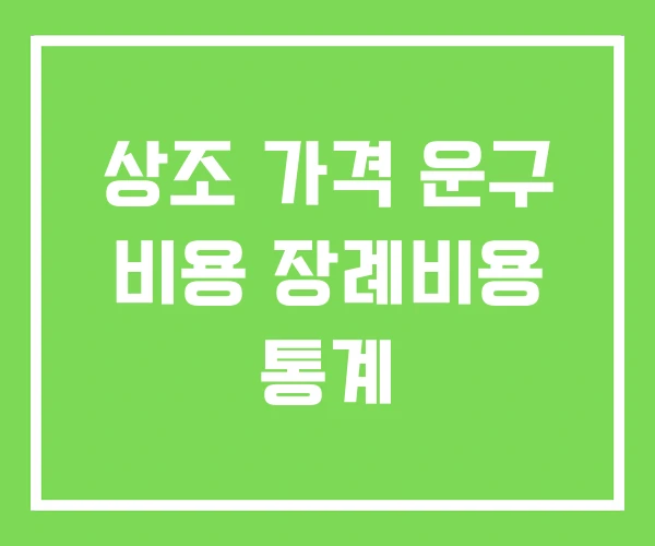 상조 가격 운구 비용 장례비용 통계 상조 가격 운구 비용 장례비용 통계