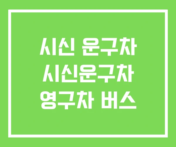 시신 운구차 시신운구차 영구차 버스