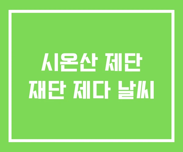 시온산 제단 재단 제다 날씨 시온산 제단 재단 제다 날씨