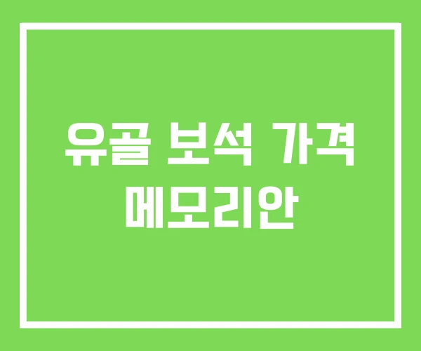 유골 보석 가격 메모리안 유골 보석 가격 메모리안