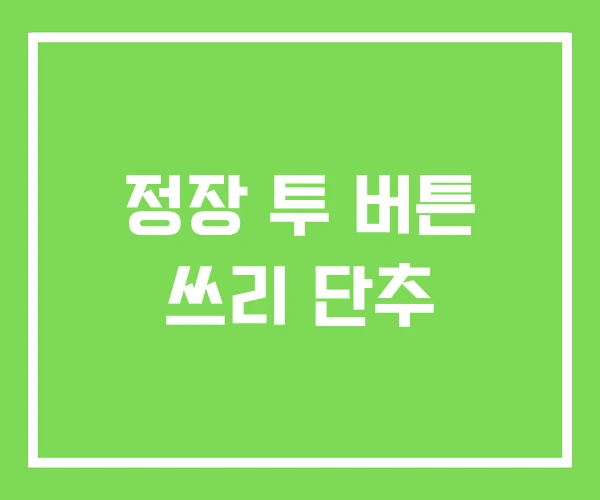 정장 투 버튼 쓰리 단추 정장 투 버튼 쓰리 단추