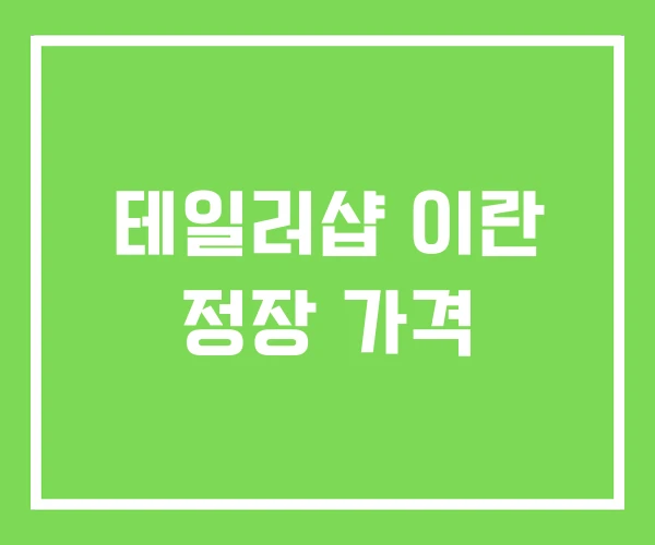 테일러샵 이란 정장 가격 테일러샵 이란 정장 가격