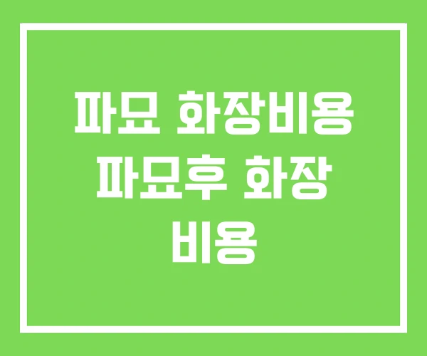 파묘 화장비용 파묘후 화장 비용 파묘 화장비용 파묘후 화장 비용
