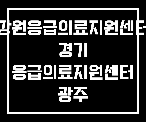 강원응급의료지원센터 경기 응급의료지원센터 광주 강원응급의료지원센터 경기 응급의료지원센터 광주