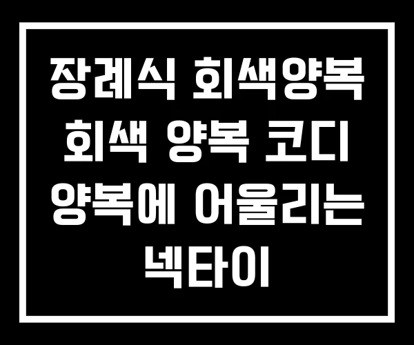 장례식 회색양복 회색 양복 코디 양복에 어울리는 넥타이 장례식 회색양복 회색 양복 코디 양복에 어울리는 넥타이